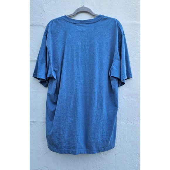 Carhartt Mens T Shirt Large Blue Loose Fit Short Sleeve Crew Neck Tee Pocket - Picture 6 of 9